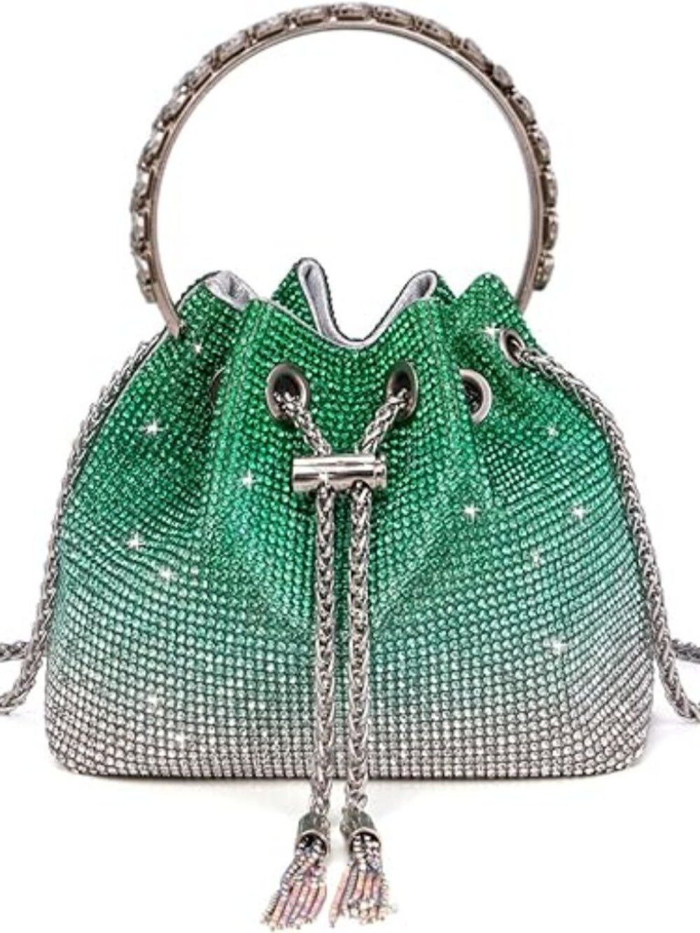 Crystal Rhinestone Clutch Women Sparkly Evening Bag Crossbody Wedding Purse